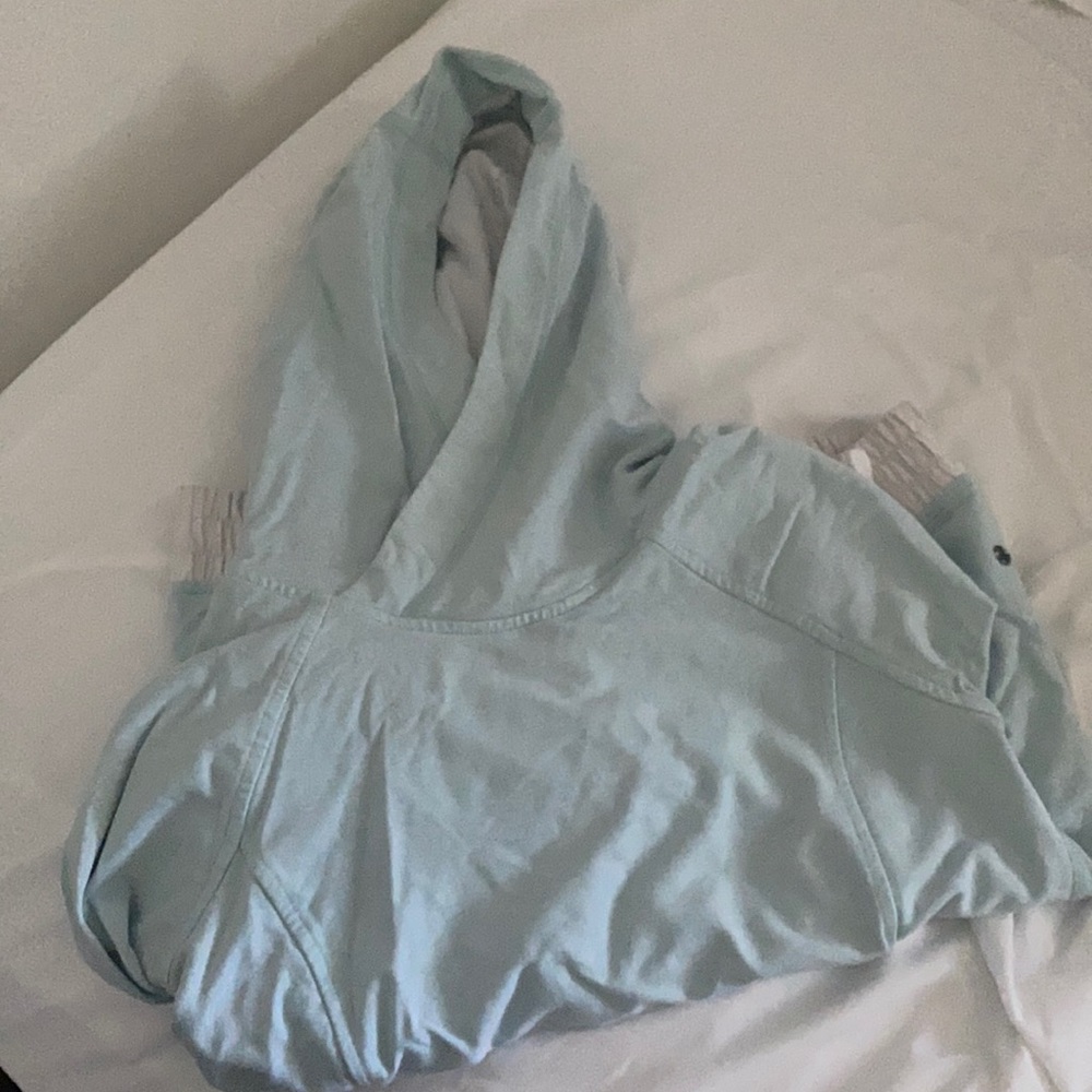 Light blue Lululemon hoodie